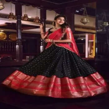 Beautifully Designed Semi Stitched Lehenga