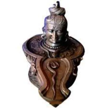  Black Marble Shivling Statue