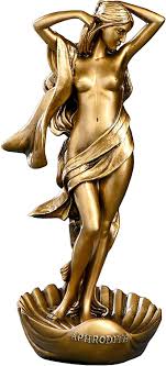Aphrodite Figurine Greek Goddess Statue Bronze Sculpture