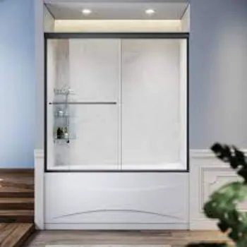 Polished Shower Glass Door