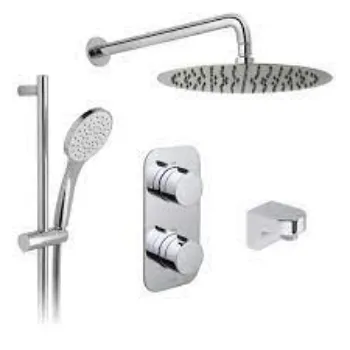Shower Kit   Silver  Color 