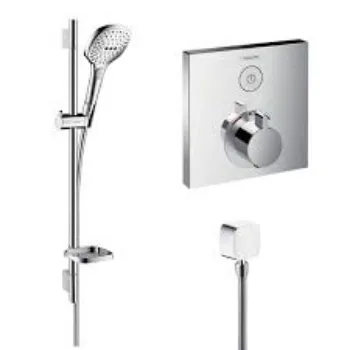 Shower Kit  Silver Color 