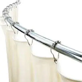 Polished Stainless Steel Shower Rods, Length : 10ft, 7ft, 8ft, Color : Silver