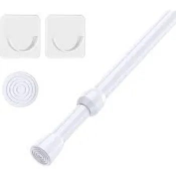 Shower Rods Silver  Color 