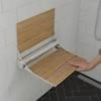 Shower Seat Brown Color 