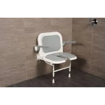 Shower Seat Grey White Color 