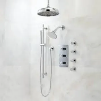 Shower System Silver Color 