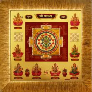 Golden Foil Shri Yantra 