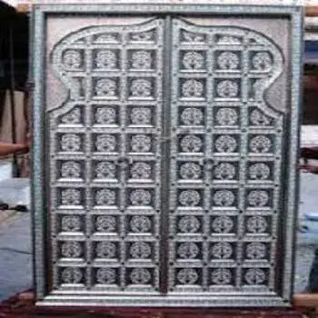 Silver Temple Door