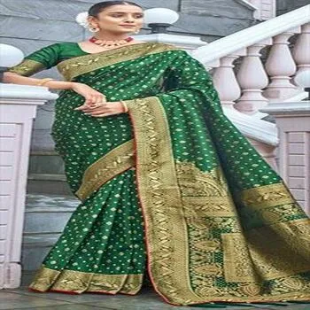 Green Silk Banarasi  Sarees
