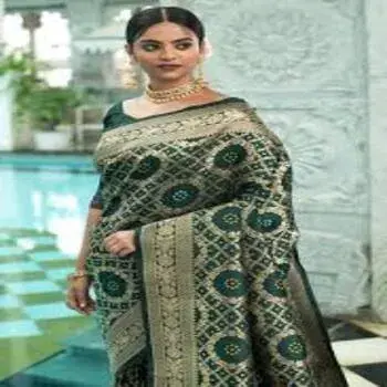 Green Silk Banarasi Sarees