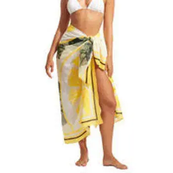 Beach Silk Pareo (Yellow)