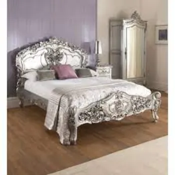 Polished Silver Bed