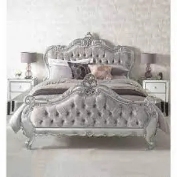 Polished Silver Bed