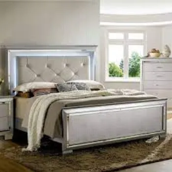 Easy To Place Silver Bed