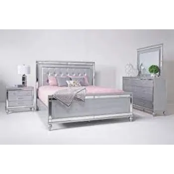 Modern Silver Bed