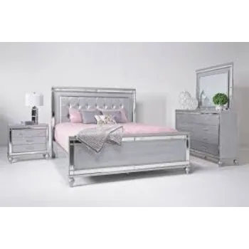 Polished Silver Bed
