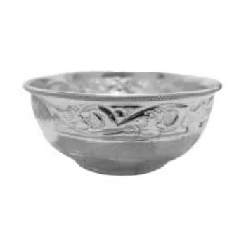Shiny Finish Silver Bowl