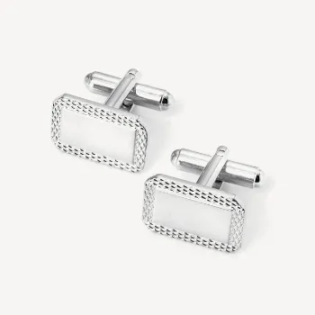 Swades Silver Cufflinks