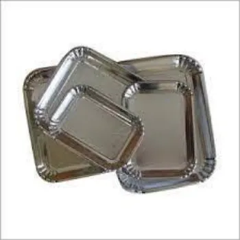 Silver Foil Paper Plates