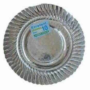 Silver Foil Paper Plates