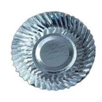 Custom Design Silver Foil Paper Plates