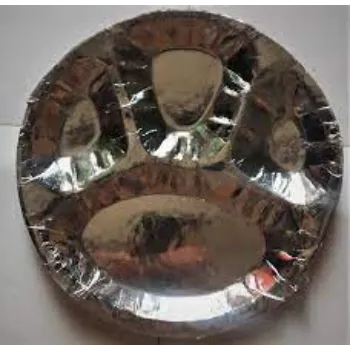Custom Design Silver Foil Paper Plates