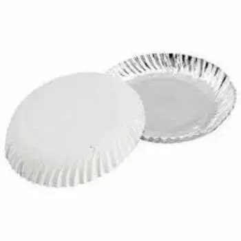 Light Weight Silver Foil Paper Plates