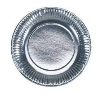 Simple Silver Foil Paper Plates