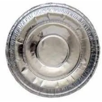 Multicolor Silver Foil Paper Plates