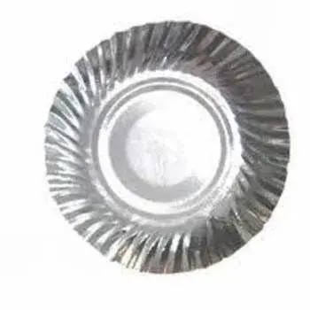 Light Weight New Silver Foil Paper Plates