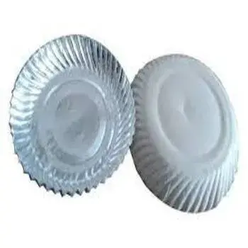 Eco-Friendly Silver Foil Paper Plates