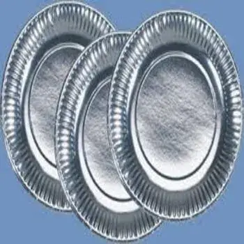Quality Fine Finish Silver Foil Paper Plates