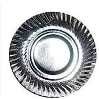 Simple Silver Foil Paper Plates