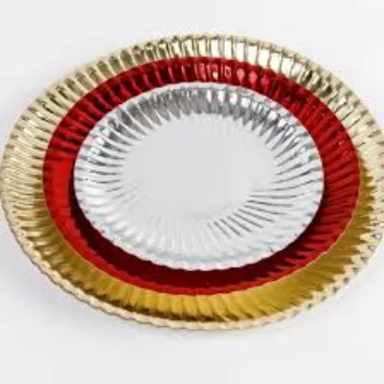 Surya Silver Foil Paper Plates