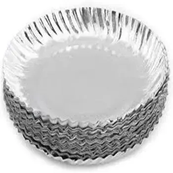  Rust Proof Silver Foil Paper Plates