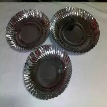 Silver Foil Paper Plates