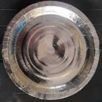 Round Silver Foil Paper Plates