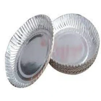 Leakage Proof Silver Foil Paper Plates