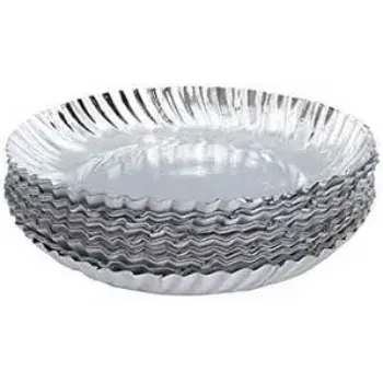 New Silver Foil Paper Plates