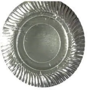 Coated Silver Foil Paper Plates