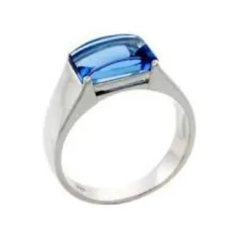 Fancy Silver Gemstone Ring