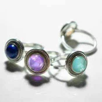 Silver Gemstone Rings