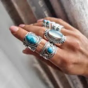 Much more Silver Gemstone Rings