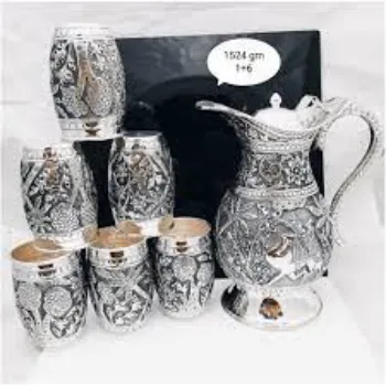 TORA CREATIONS Silver Glass