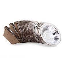  Non Polished   Silver Paper Bowl