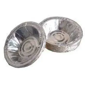 Round Silver Paper Bowl
