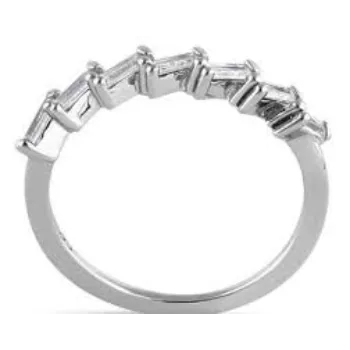 Smooth Texture Silver Plated Ring 