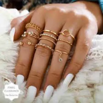 Polished Silver Plated Rings