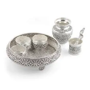 Agarwal Silver Thali